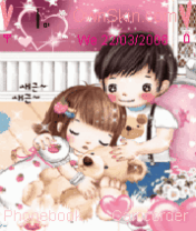 cute couple child