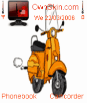 cartoon vespa