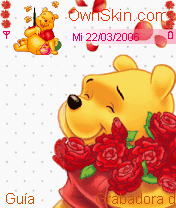 Animated winnie and flowers