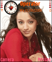 trisha in red