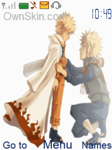 naruto and 4 hokage