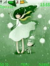 雨中