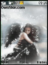 donna angelo nero ragno