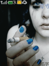 Blue nail