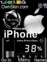 ANIMATED iPHONE BLACK WHITE CLOCK 
