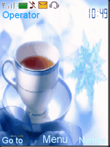 Blue ice tea
