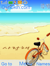 bicycle and beach