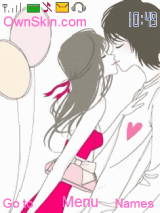Kissing couple 