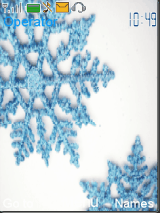 Blue snowflower