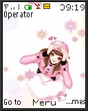 粉红美眉