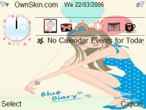Blue diary