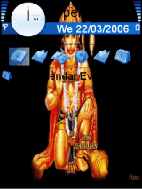 Hanuman Ji mobile theme Nokia E55