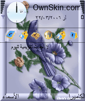 طيور وزهور