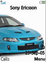 blue car