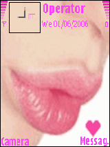 kiss and eyes