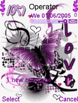 ANIMATED PURPLE BUTTERFLY