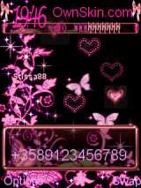 ANIMATED ABSTRACT BUTTERFLY PINK