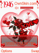 ANIMATED HEART RED LOVE ROSE