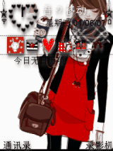 Winter Girl（黑红圆点）