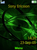 Abstract black green