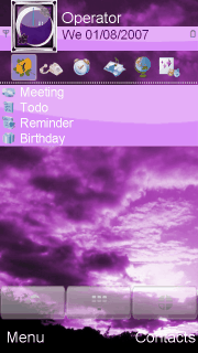 violet theme