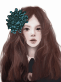 Jennie Enakei- Green Flower Hairpin