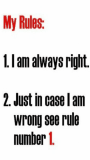 my rules