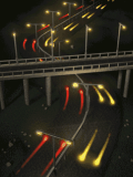 animated lighting cars